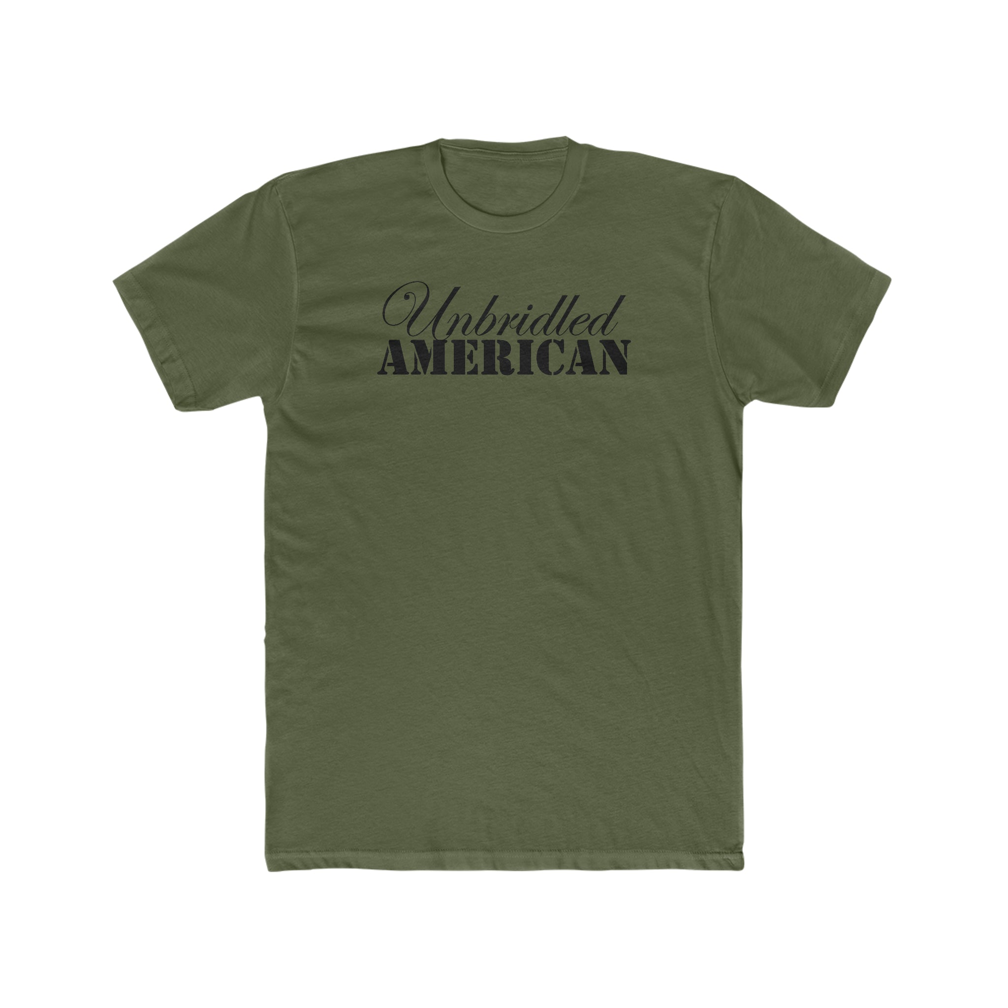 Unbridled American Men's Cotton Crew Tee