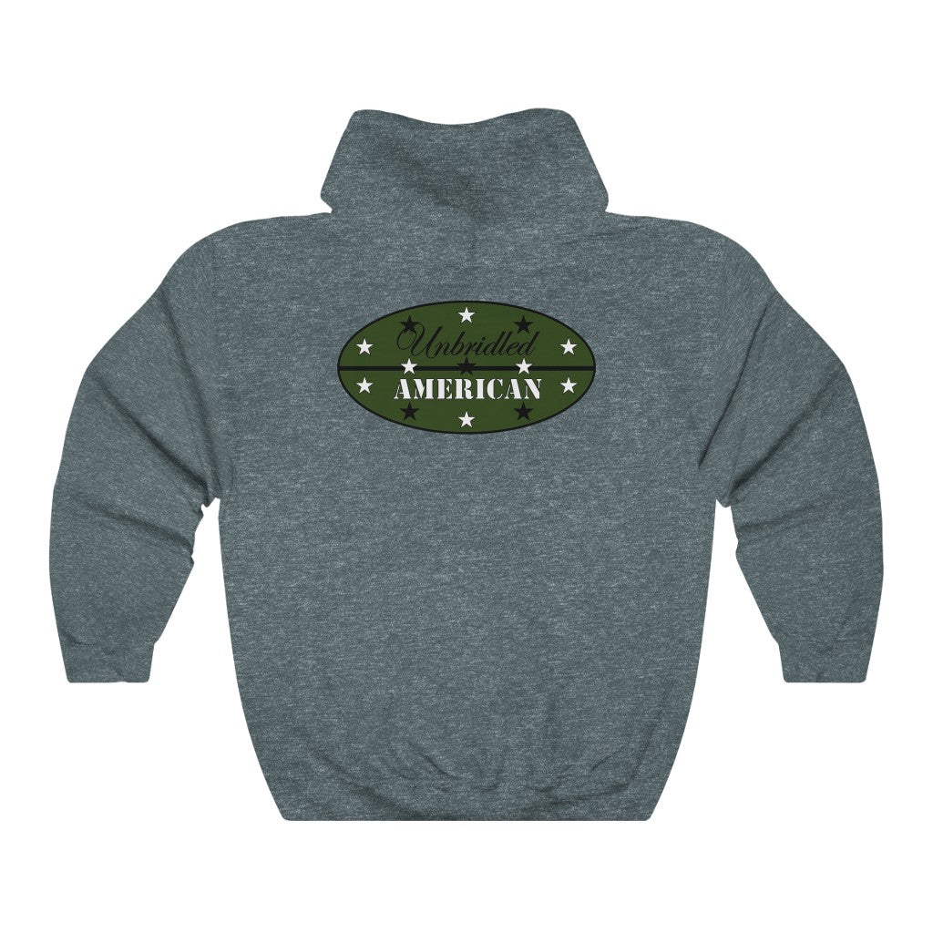 Unisex Heavy Blend™ Unbridled American Hooded Sweatshirt