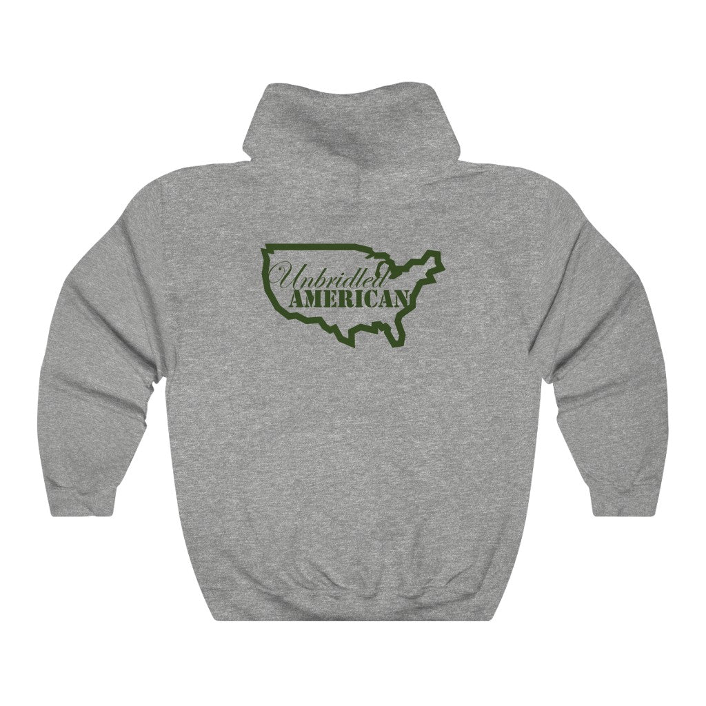 Unisex Heavy Blend™ Unbridled American Hooded Sweatshirt