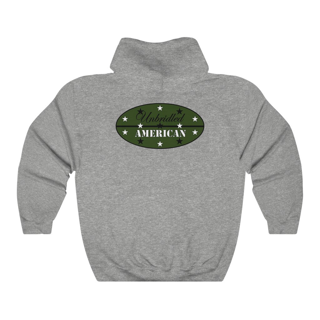 Unisex Heavy Blend™ Unbridled American Hooded Sweatshirt