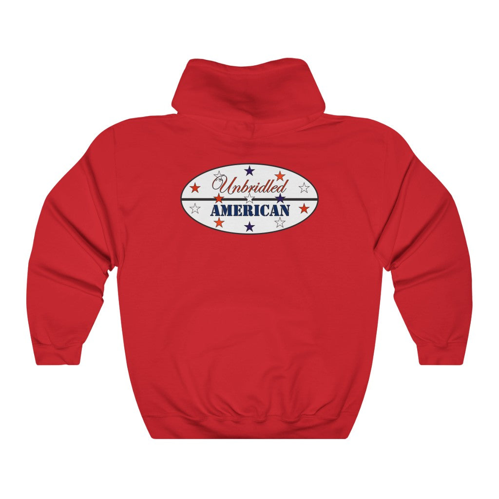 Unisex Heavy Blend™ Unbridled American Hooded Sweatshirt