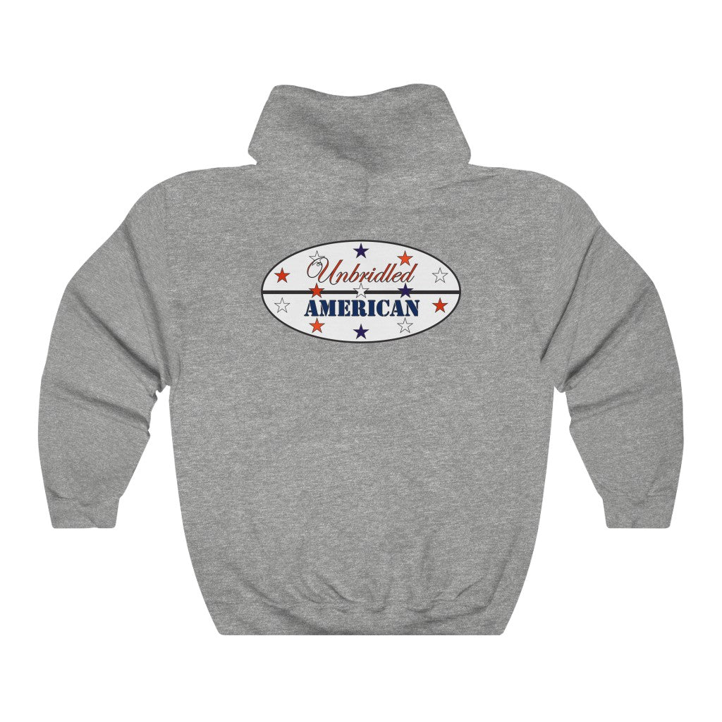 Unisex Heavy Blend™ Unbridled American Hooded Sweatshirt