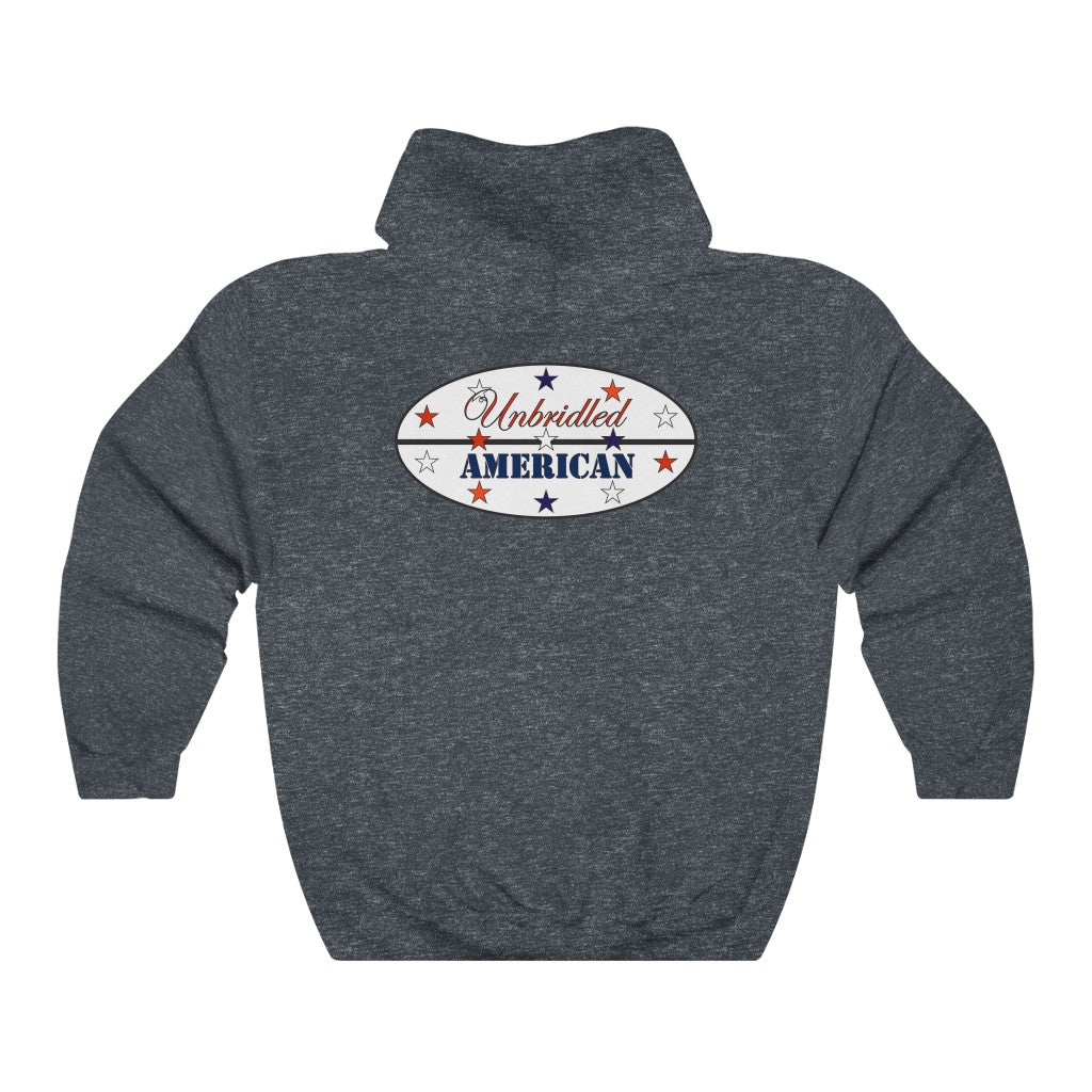 Unisex Heavy Blend™ Unbridled American Hooded Sweatshirt